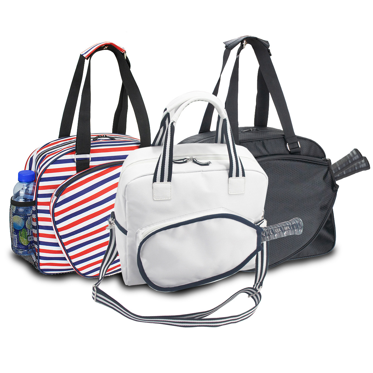 Cross-Border Customized Pickleball Racket Bag Oxford Cloth Sports Racket Crossbody Bag Printable Logo Tennis Bag Handbag