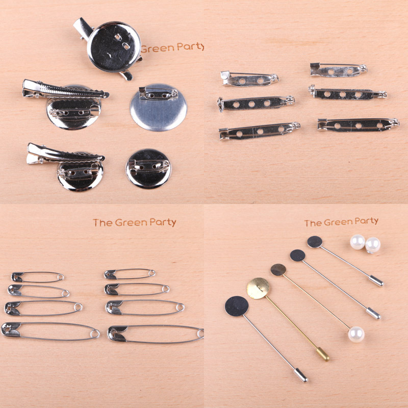 Yiwu jewelry accessories material word pearl brooch brooch brooch pin coat paper clip clothing flower accessories women