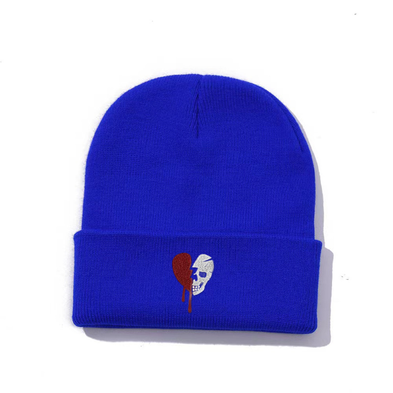 Cross-border New Amazon Embroidered Knitted Hat Autumn and Winter Outdoor Men's and Women's All-match Pullover Hat Warm Wool Hat