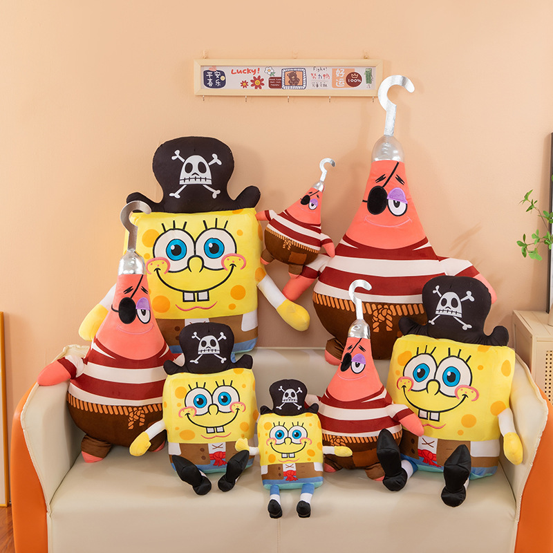 Spongebob Plush Toys Patrick Star Doll Pillow Squidward Mr. Krabs Children's Gift Wholesale