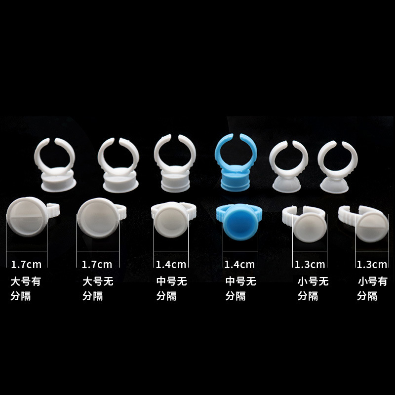 Wholesale Grafting Eyelash Auxiliary Gadget Eyelash Glue Ring Cup Cosmetic Tools Ring Ring