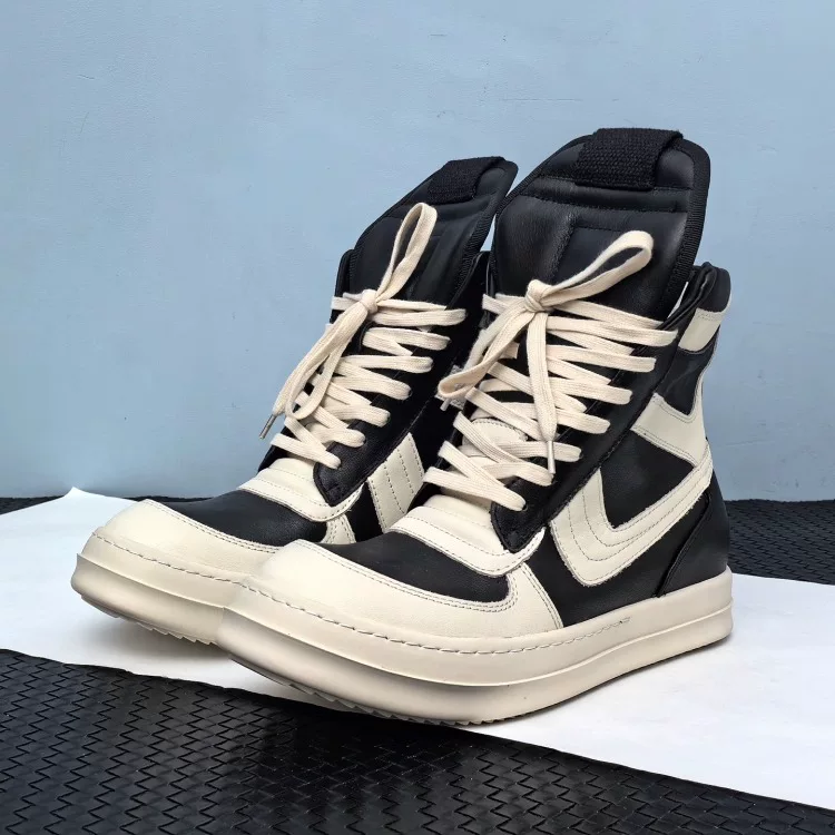 RO high top shoes for men, inverted triangle hook, 21ss22 height increasing thick soled board shoes, casual versatile short boots, women's trendy shoes