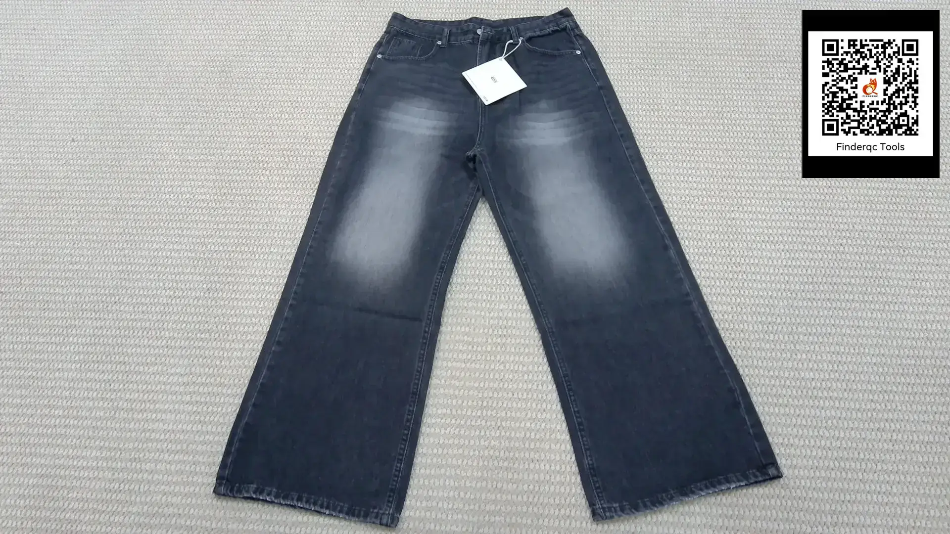 LKTM Men's# Four Seasons Running Volume Korean Style Type A Straight Jeans Men's Fashion Brand Loose Wide Leg Long Pants