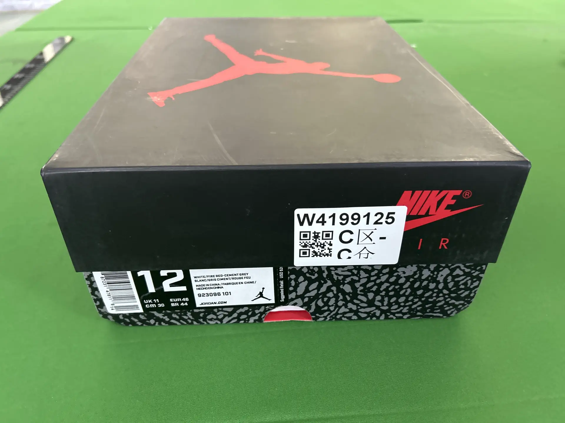 Air Jordan 3 Retro White Fire Red Cement Grey