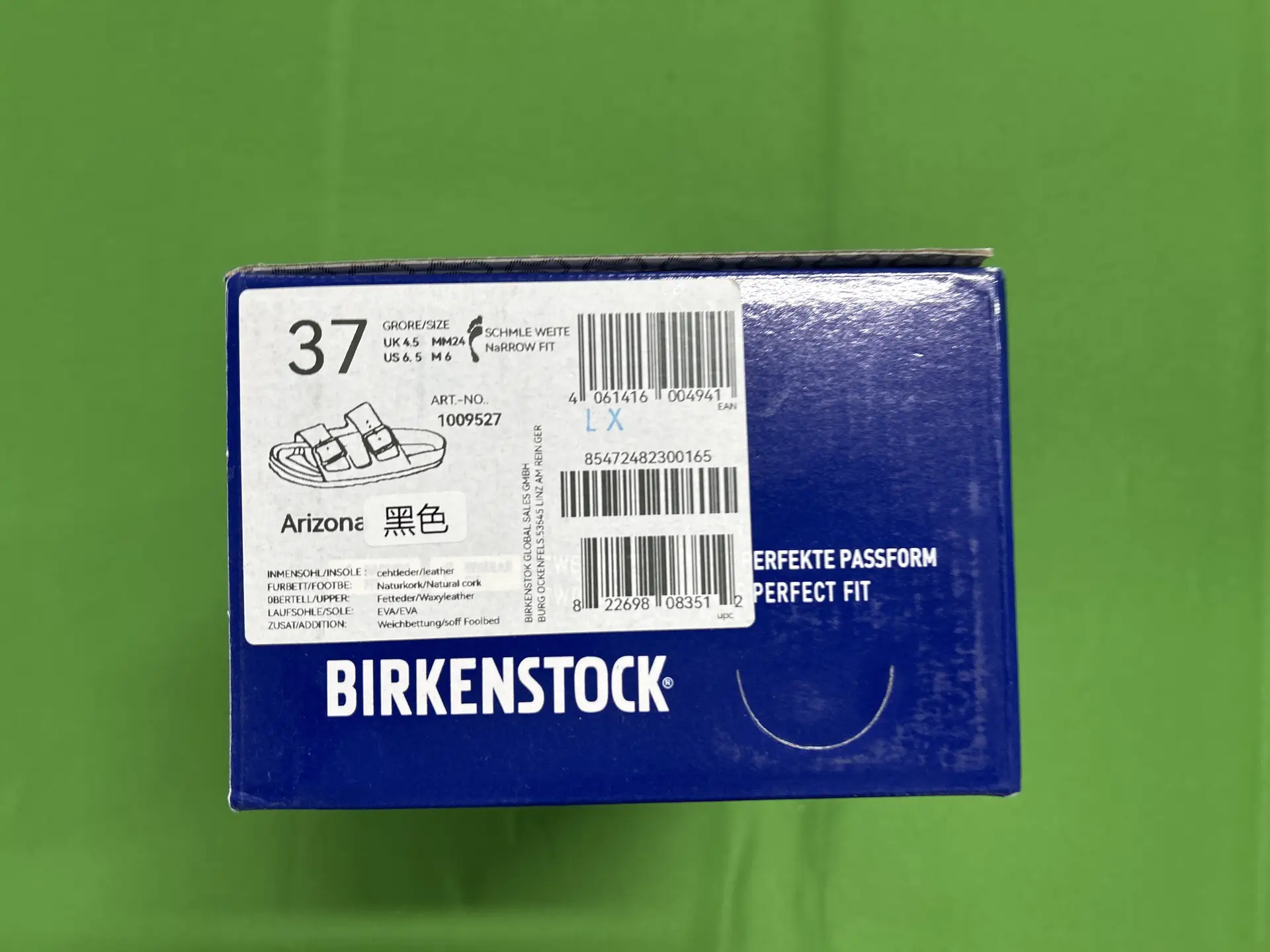 Birkenstock Arizona Black Narrow Fit Sandals