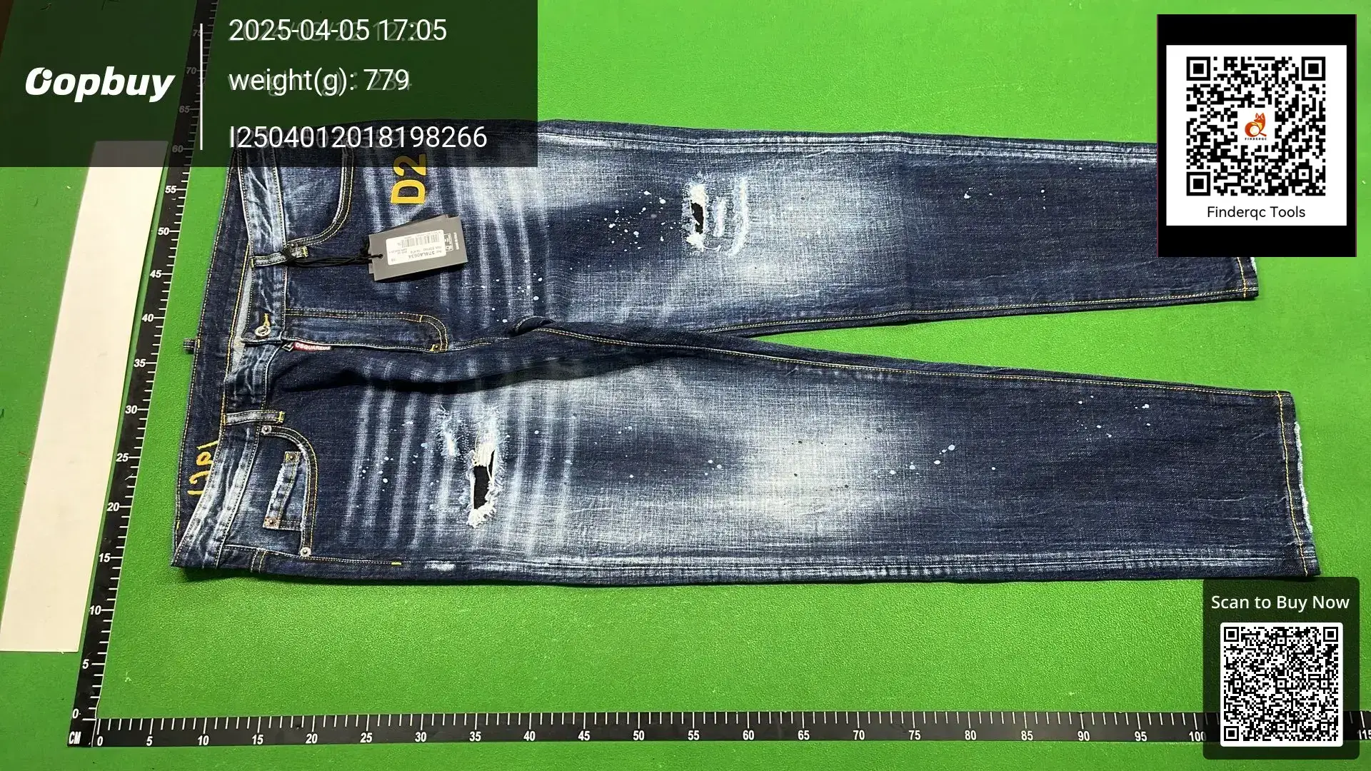 European and American style high street fashion men's jeans vintage blue washed embroidered micro elastic slim jeans men's fashion