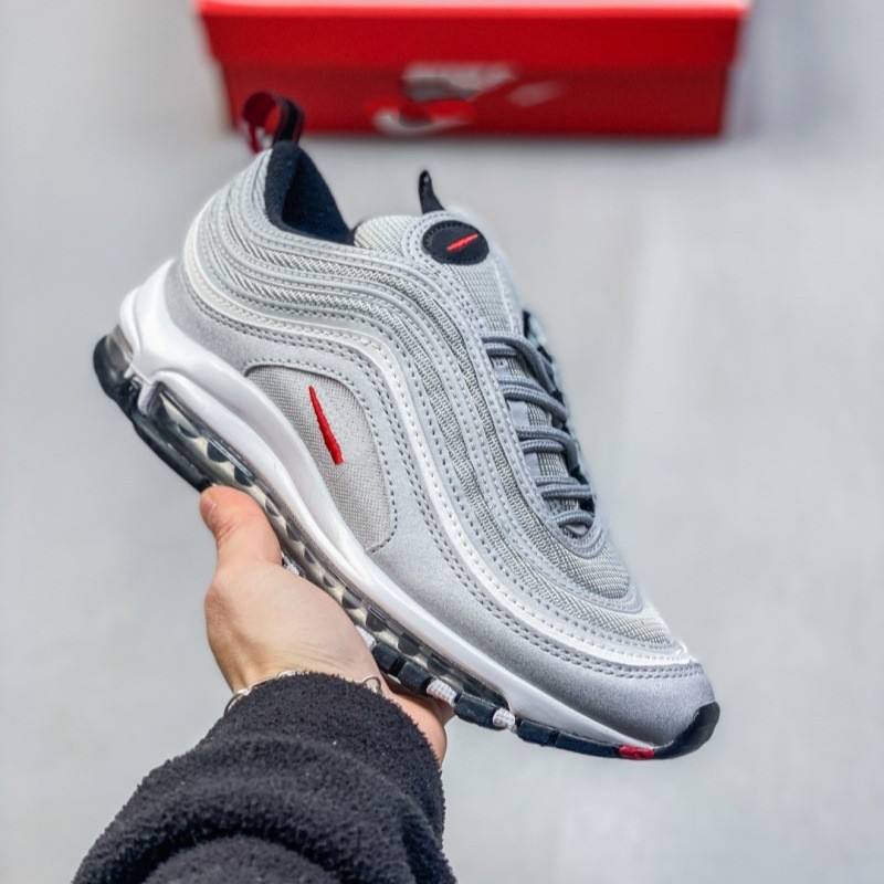 Putian Air Max 97 Breathable Fabric Non-Slip Wear-Resistant Air Cushion Shoes Low-Top Men's and Women's Casual Running Sneakers