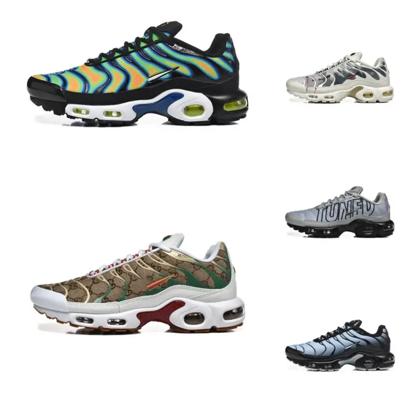 Putian's New Tn with Half Size Full Palm Air Cushion Sports Shoes Retro Casual Shoes Factory Direct Sales One Pair Is Wholesale
