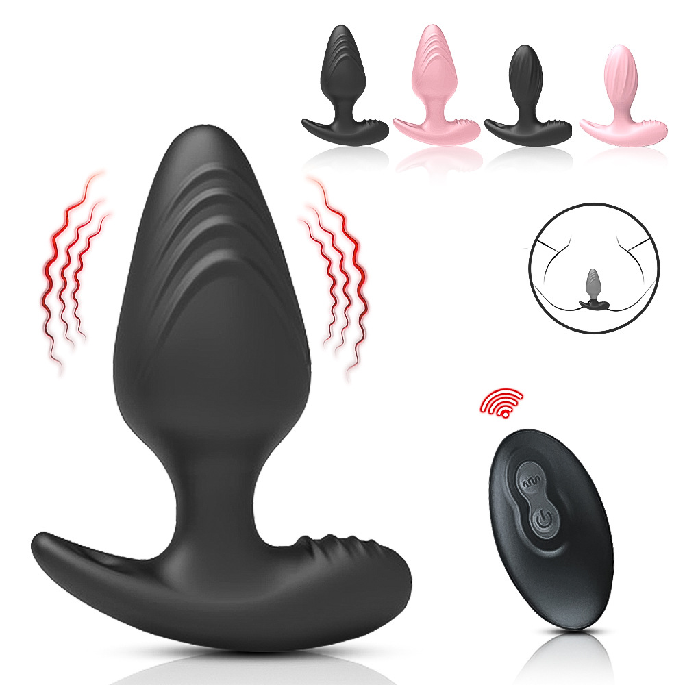 Cross-Border Hot-Selling Wearable Anal Plug Wireless Remote Control Vibrating Prostate Massager for Men and Women Anal Masturbation Device