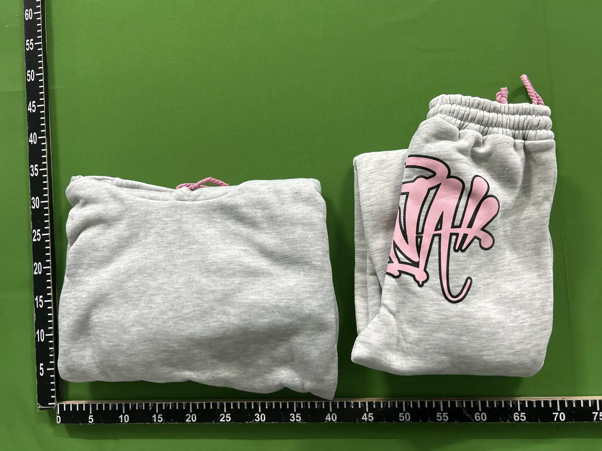 Synaworld Sweatshirt Sweatpants Two-Piece Y2k Letter Embroidered Oversized Hoodie Sweatpants suit