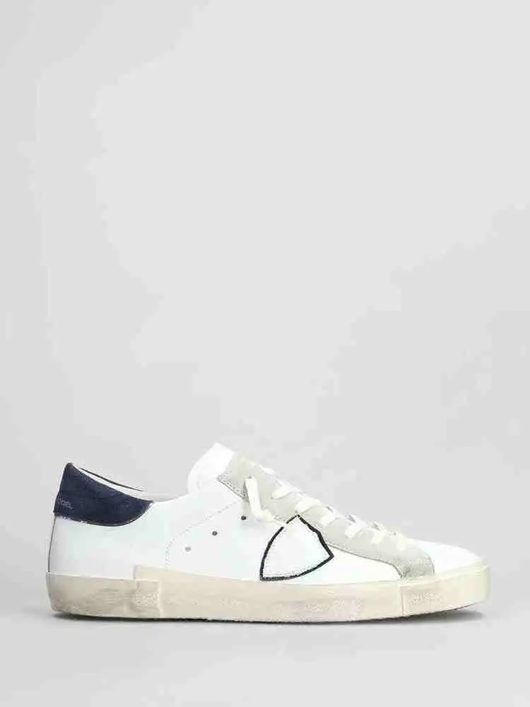 Philippe Model Paris PRSX dirty shoes small dirty shoes blue tail do old board shoes men's shoes women's shoes tide