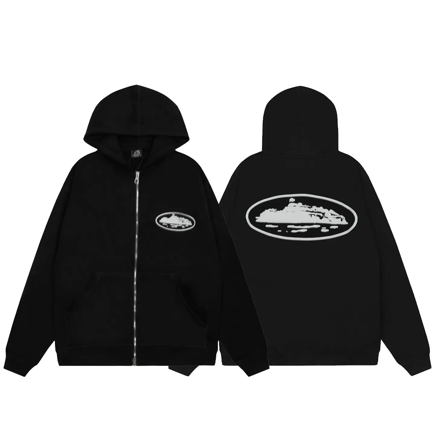 CorÓteiz Island Puff Print Zip Hoodiewww.spreadsheetsfind.com