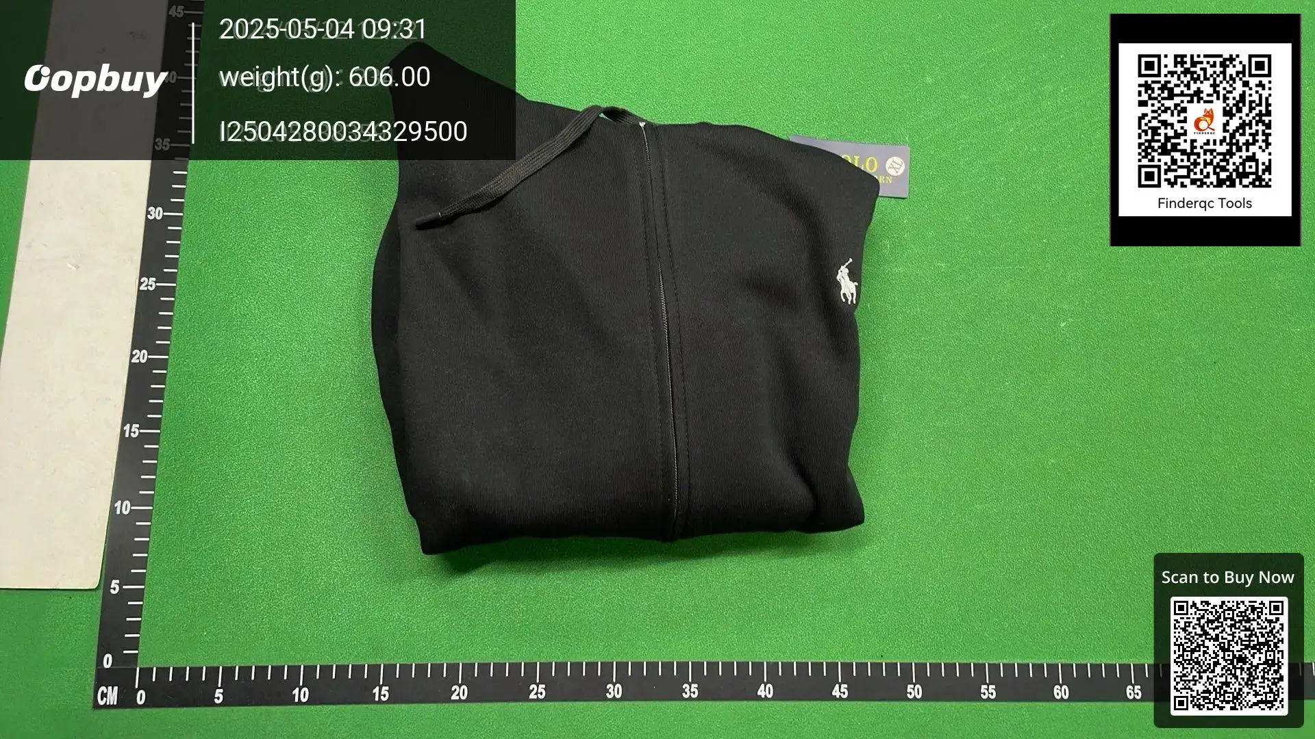 Polo Ralph Lauren Black Zip Hoodie