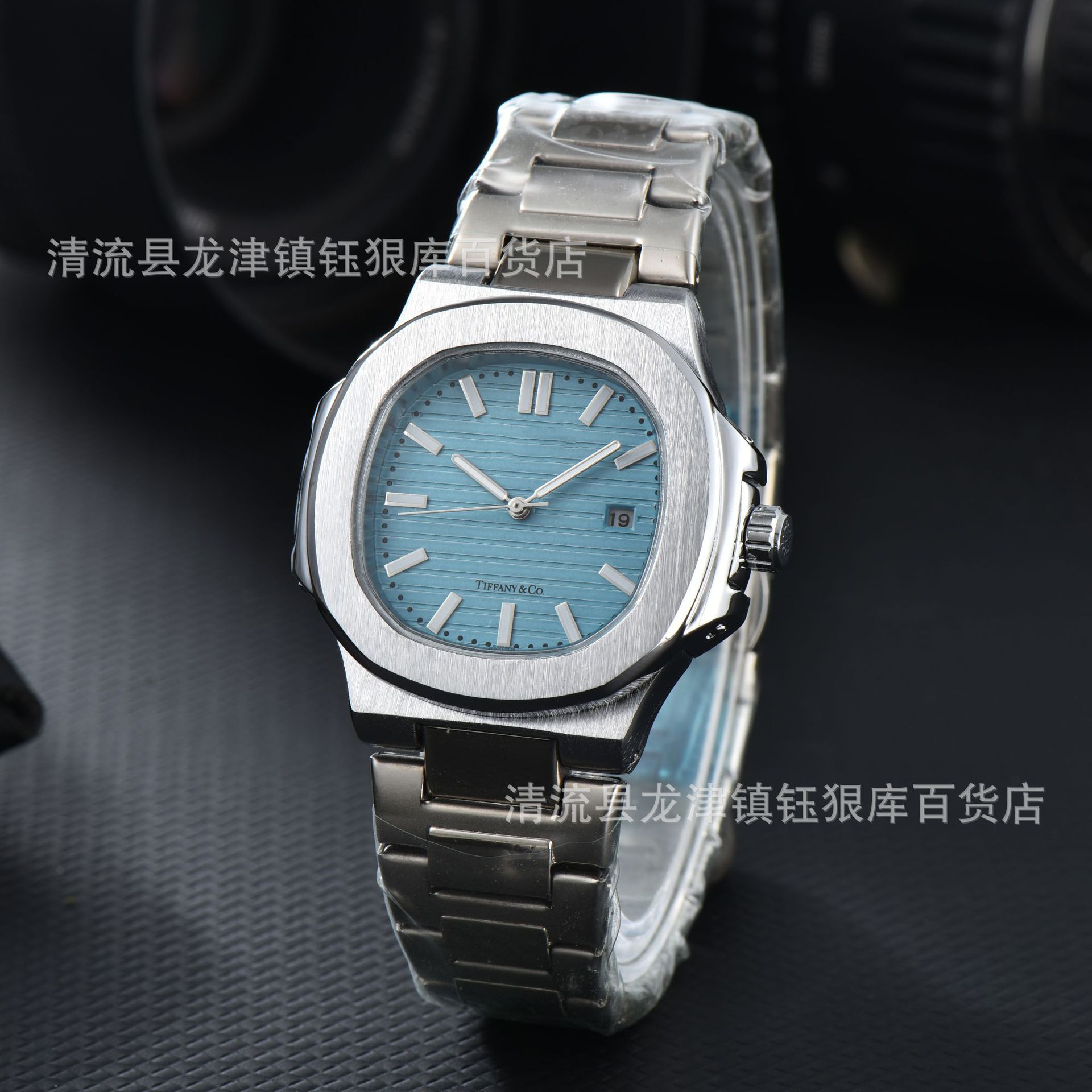 2023 Men's Foreign Trade Stainless Steel 3 Pin Calendar Sweep Easiest for Match Second Movement Watch Manufacturers Wholesale Dropshipping