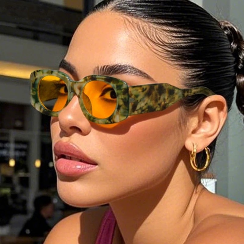 Square Minimalist Sunglasses 2026 New Model Ins Internet Celebrity Sunglasses European and American Fashion Trendy Sunglasses with a High-End Feel