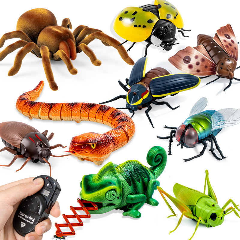 Shake sound explosion new strange simulation remote control animal infrared trick remote control snake remote control spider toy wholesale
