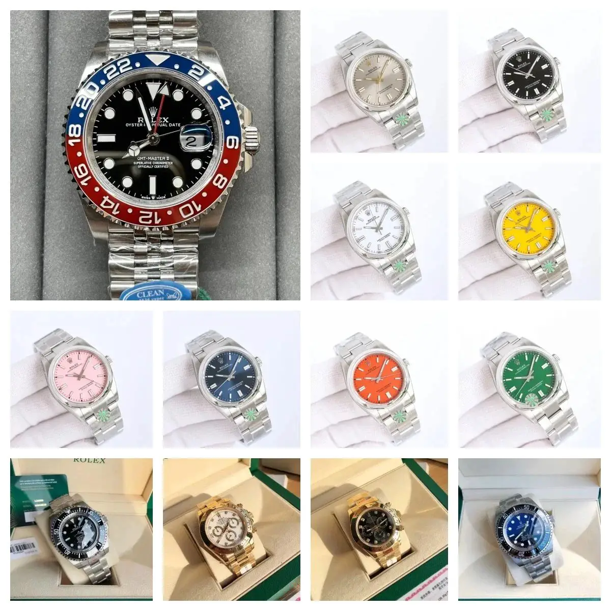 REP-1 Automatic Mechanical Watch Steel Strap Business Waterproof Luminous Stainless Steel Men's Watch