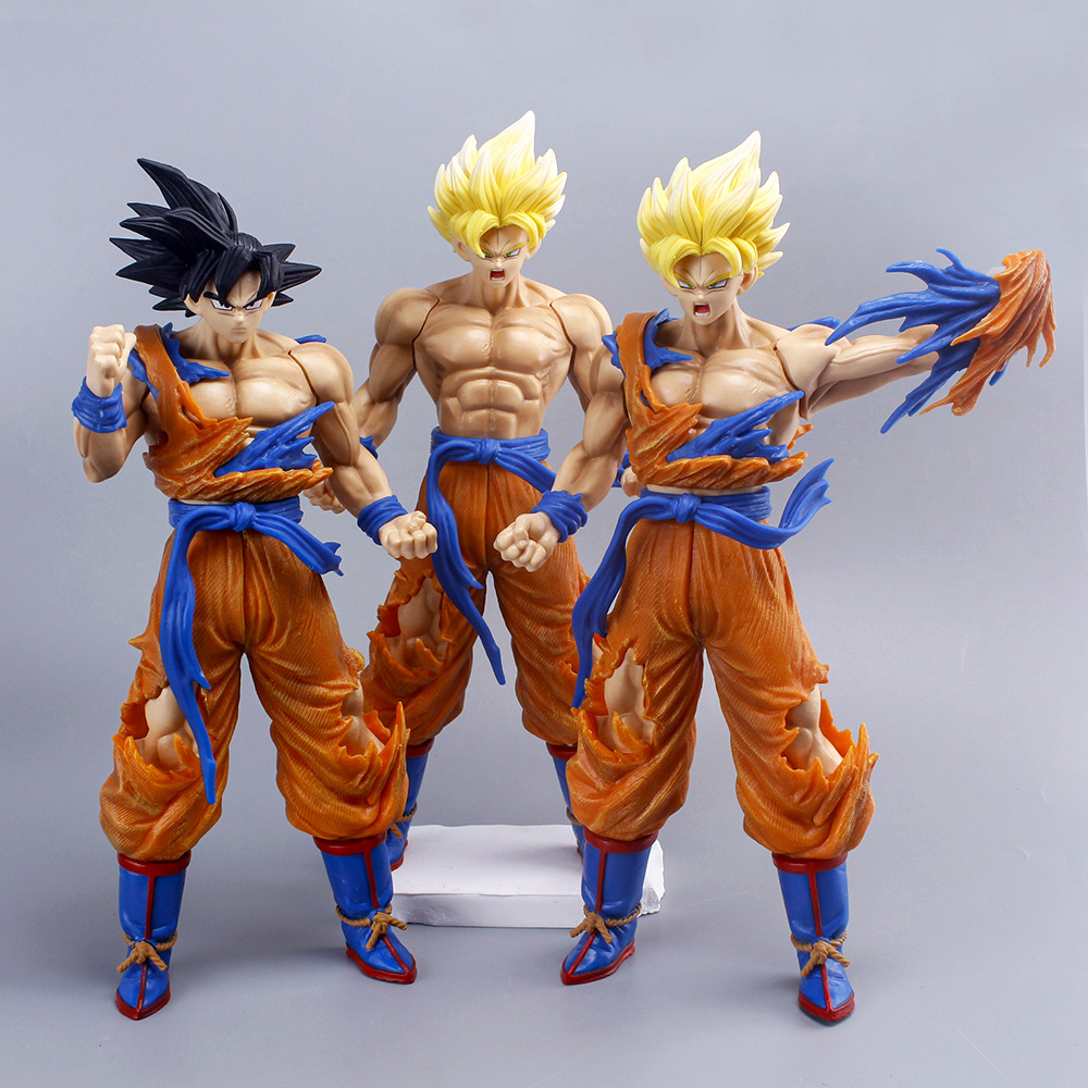 Large Dragon Ball Anime Handmade Super Saiyan Goku Model Desktop Ornaments Gift Collection