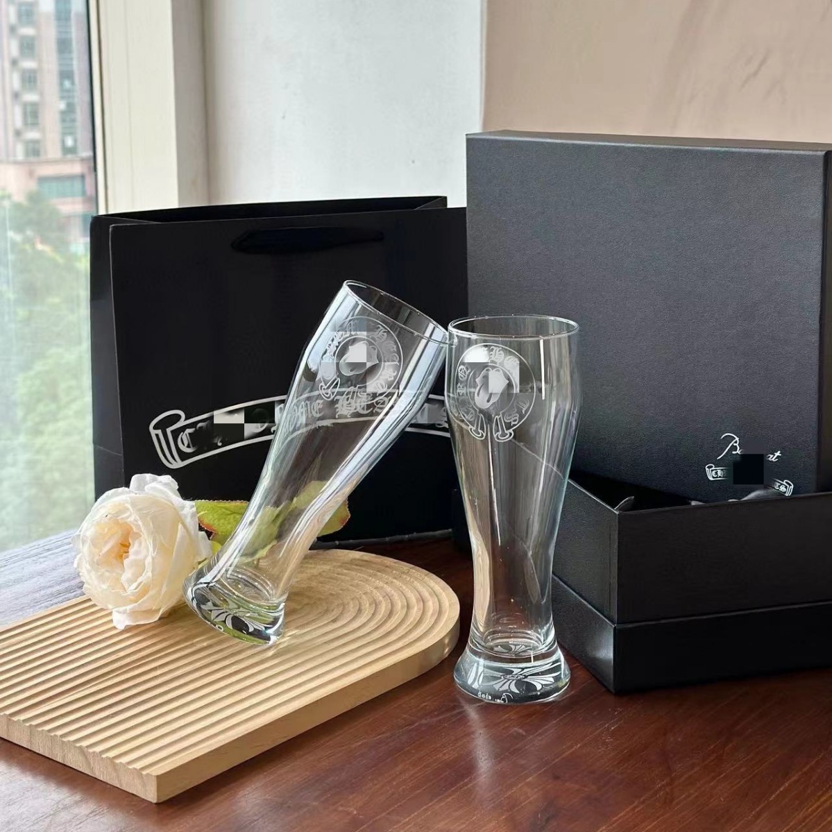 Crowe Crystal Glass Beer Mug Large Capacity Glass High Color Value Beer Mug Fine Brewed Beer Mug Foto QC de 1688 na Qualit.ly