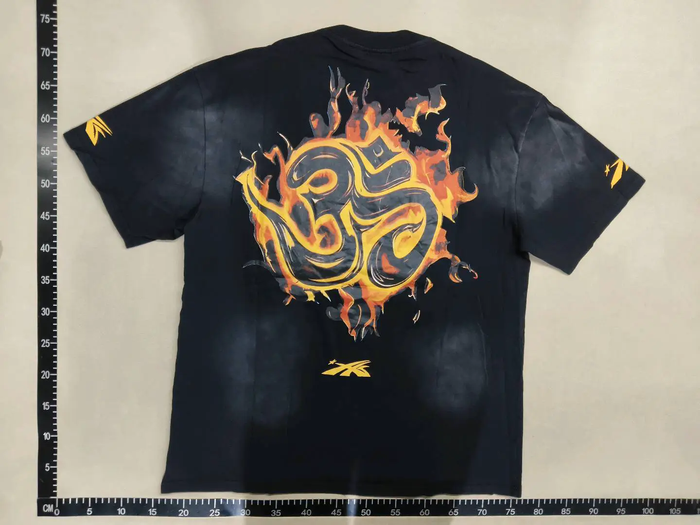 Hellstar printed Hellstar American short sleeved T-shirt for men and women, washed and used, cross-border wholesale and foreign trade