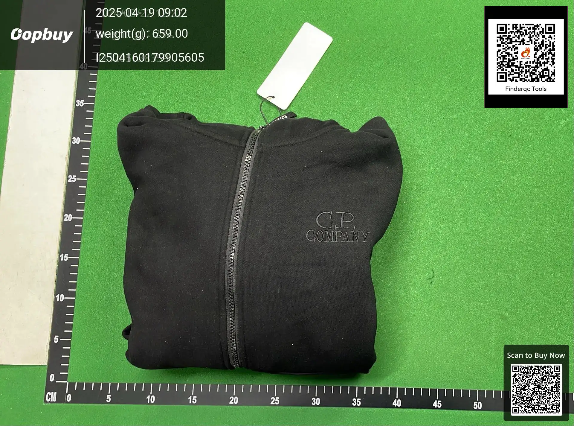 CP Company Black Zip Hoodie
