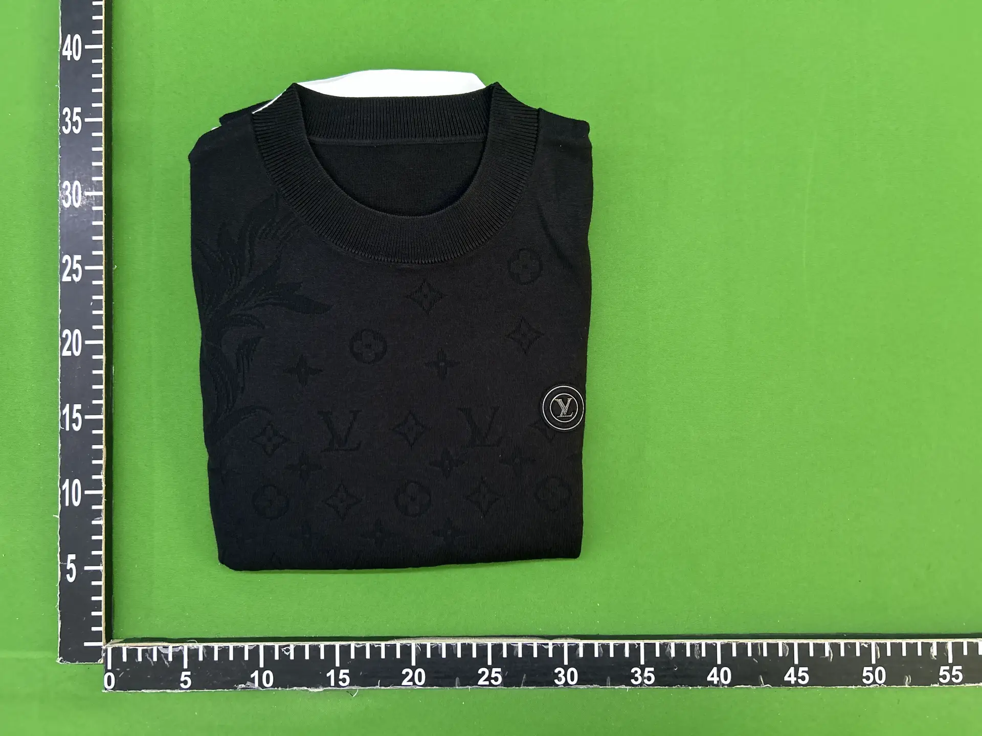 Louis Vuitton Monogram Crew Neck Sweater Black