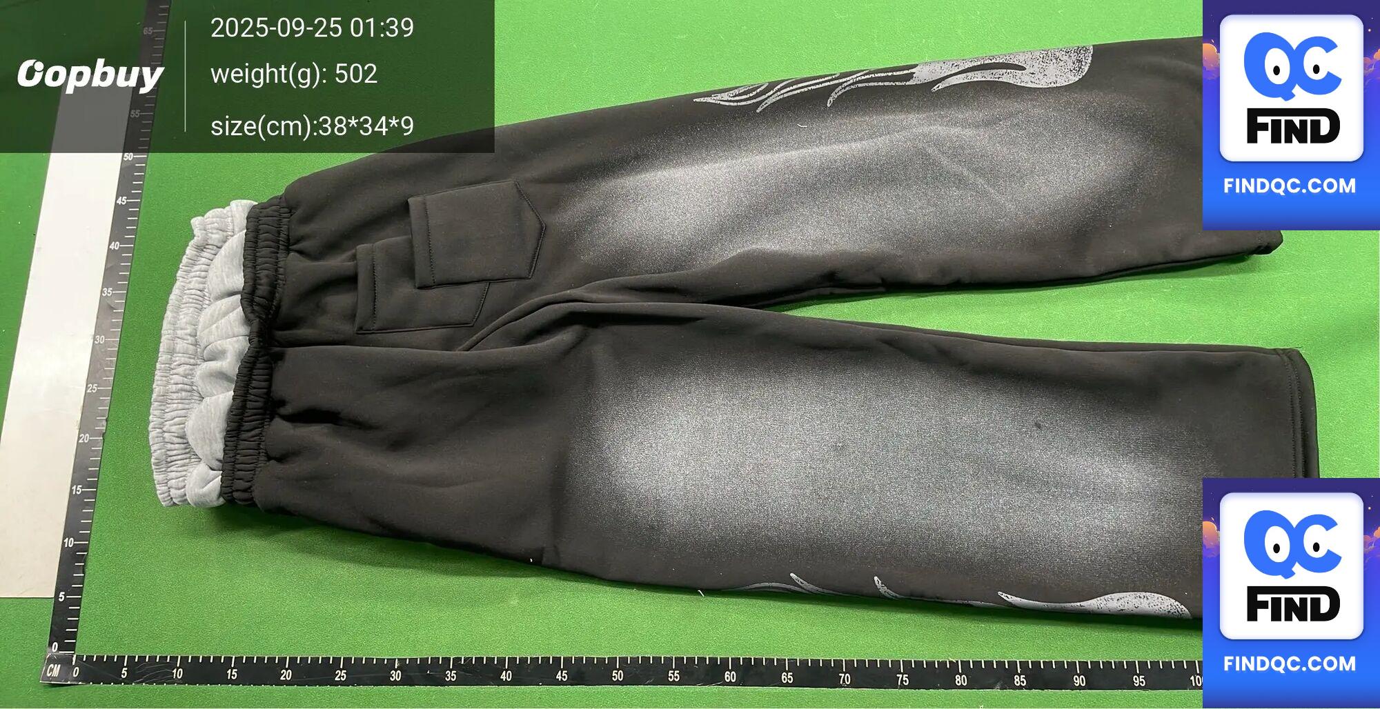 Cross-border European and American High Street Trendy Pants High Street Ins Trendy Brand Men's and Women's Loose Casual Straight American Printed Pants QC