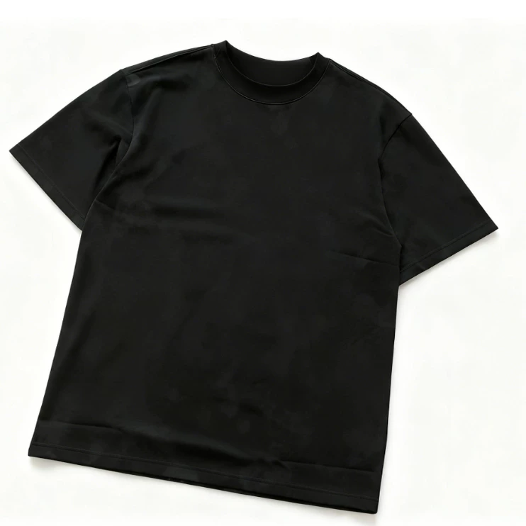Left Xiaobai Lianhuohuoohuo Chuanxiaobai 24 Black V-Neck Short-Sleeve 77010846