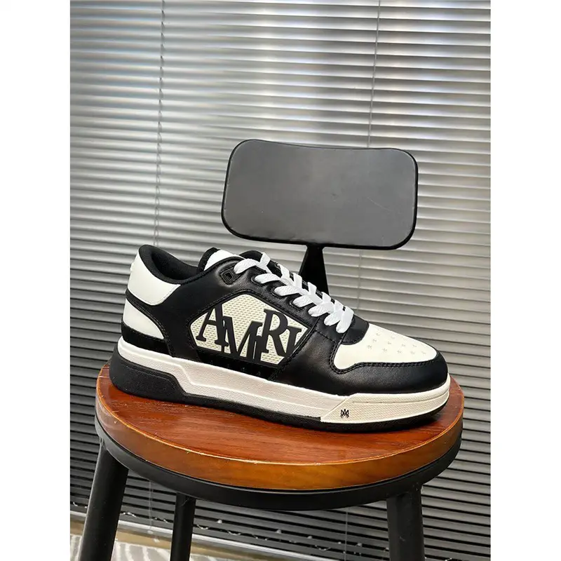 Top European Style Men's Low-Top Designer Amir Sneakers Korean Version Casual Versatile Fashion Genuine Leather Sneakers Trendy