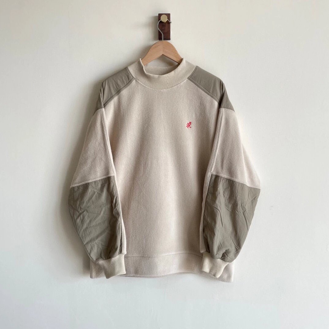 【现货】GRAMICCI小野人秋冬保暖 摇粒绒拼接圆领套头长袖卫衣 photo QC de WEIDIAN sur Qualit.ly