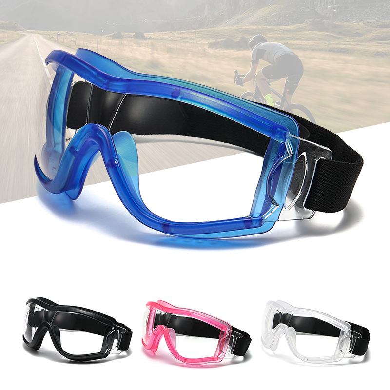 New Anti-impact Windproof Goggles HD Transparent Ski Goggles Adult Outdoor Sports Protective Riding Glasses