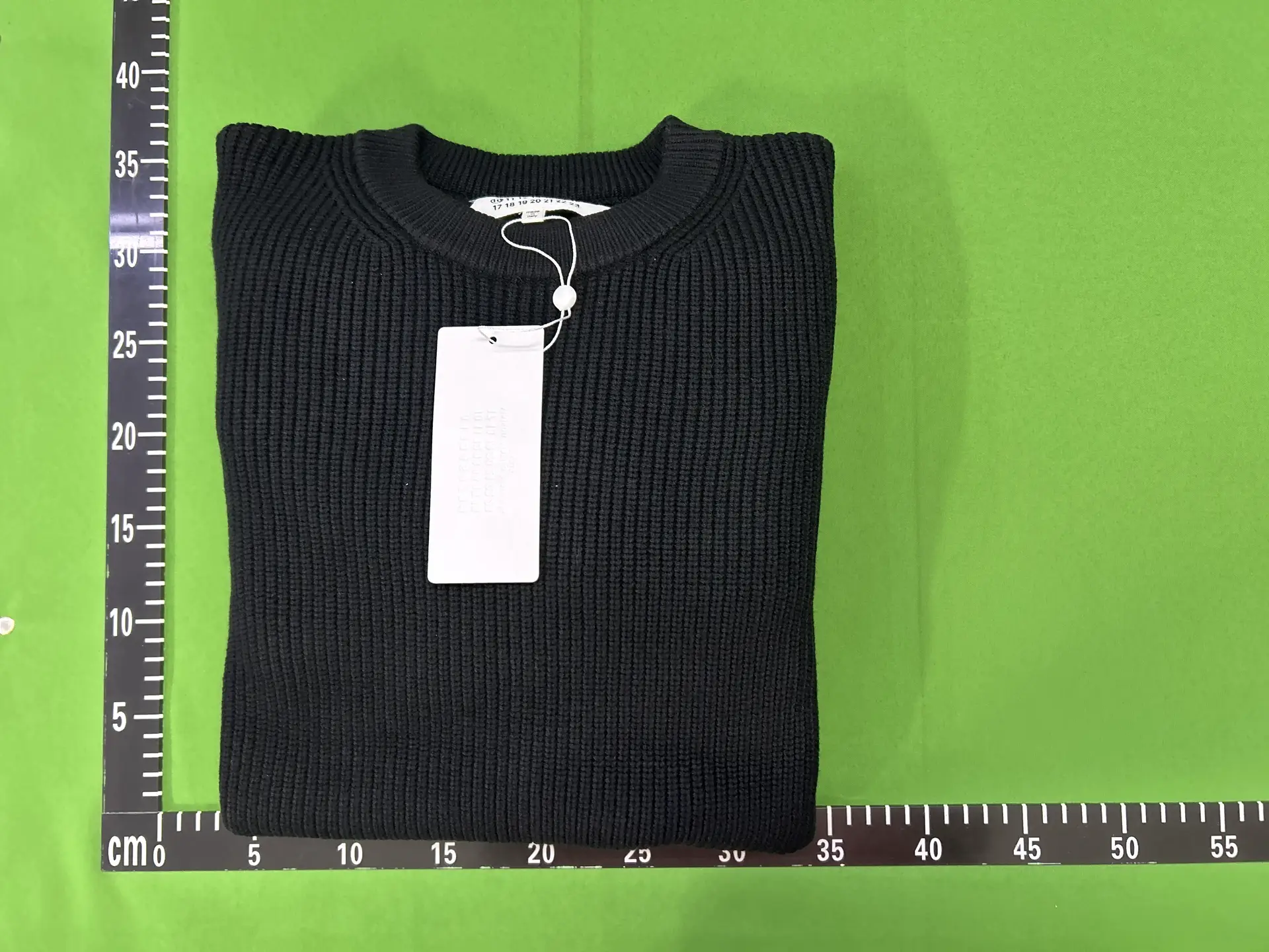 Maison Margiela Black Ribbed Sweater