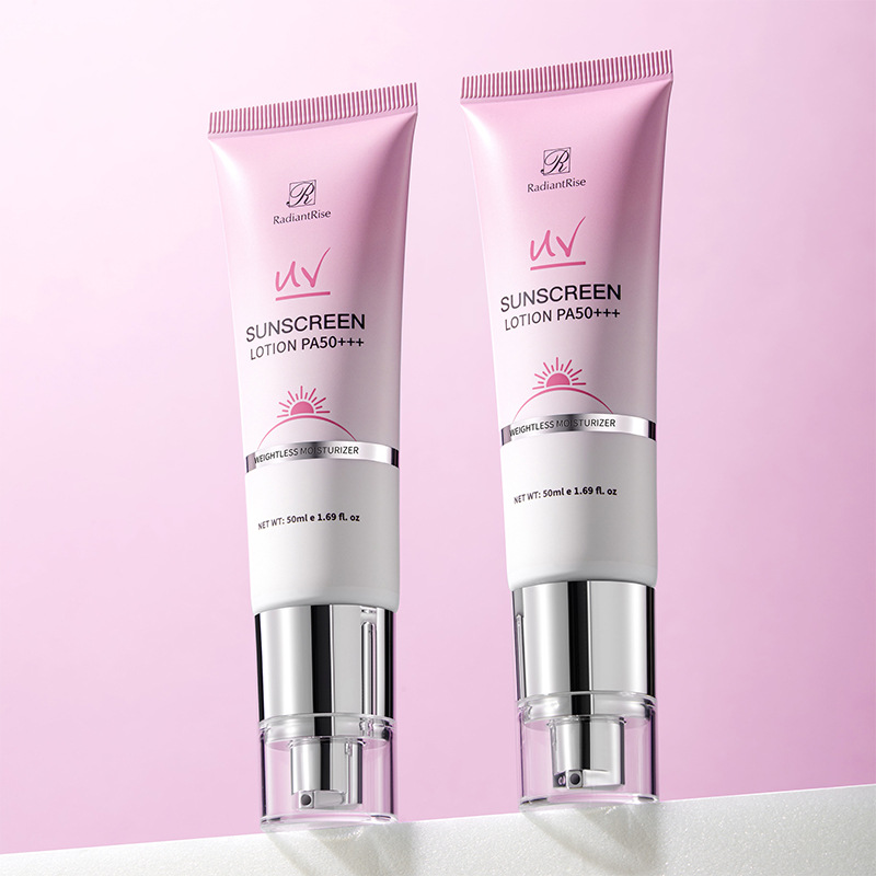 Cross-Border Exclusive Supply of Sunscreen Spf50/Pa+++ Sunscreen Lotion, Skin-Nourishing Grade, Non-Whitening, Non-Smudging Sunscreen Cream