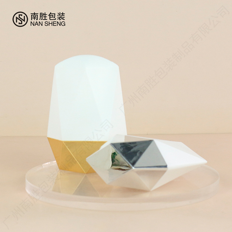 Hose packaging material new unique diamond plastic pp sunscreen bottle 50ml cream makeup pre-emulsion cosmetic bottle
