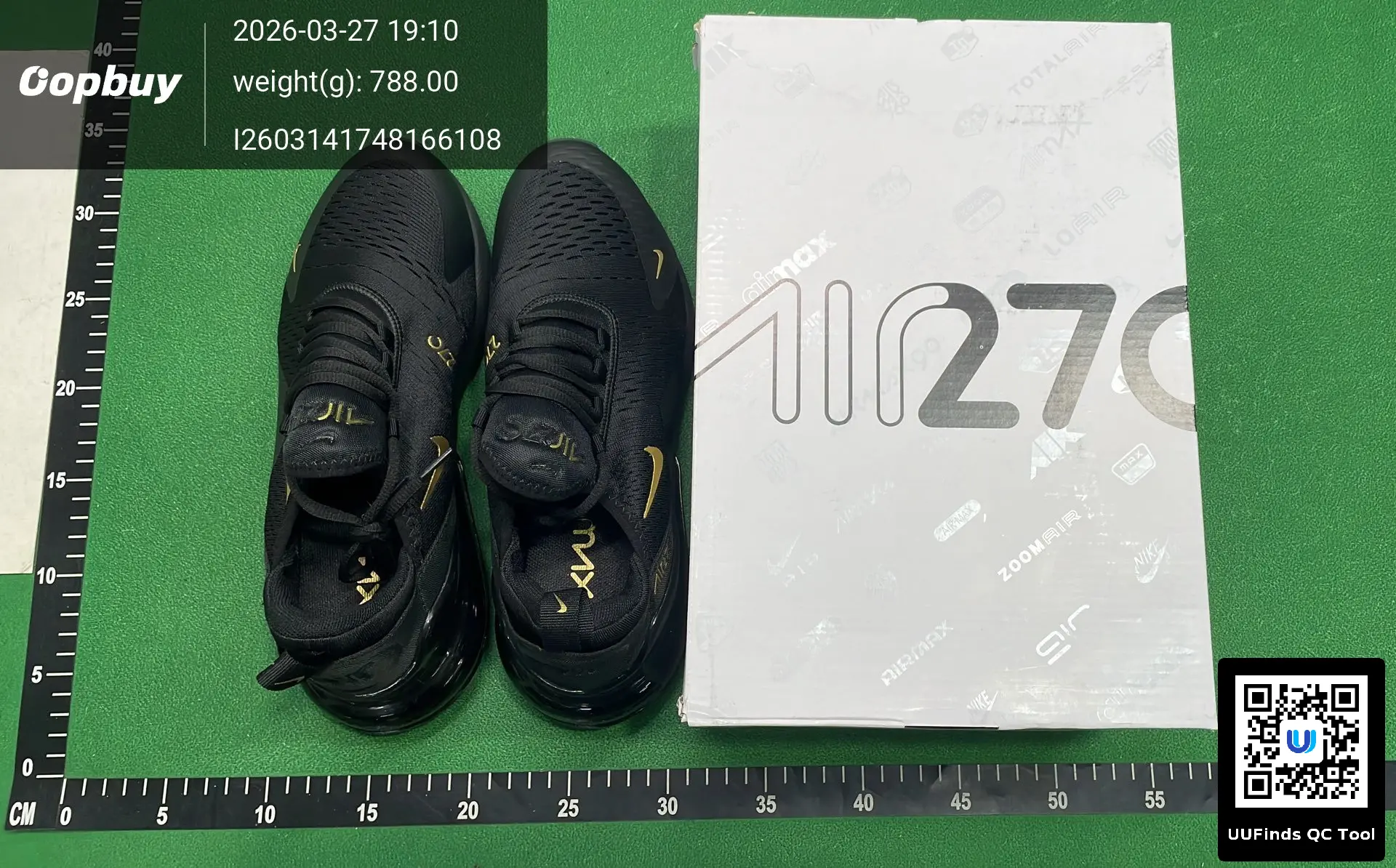 Nike Air Max 270 Black Gold