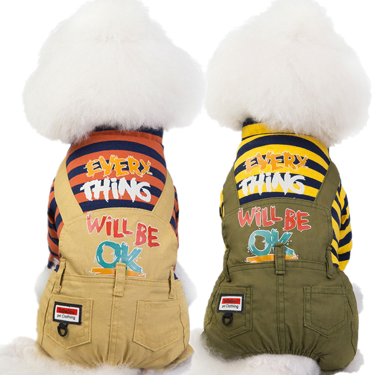 Pet Clothes Dog Clothes Autumn and Winter New Teddy Pet Clothing Thickened Four-legged Clothes PepsiCo Cotton Clothes