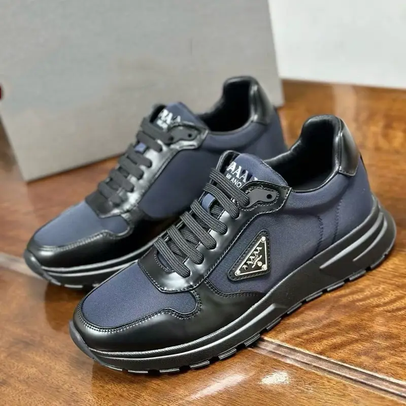 In-Stock P Brand Triangle Logo Cross-Border Export Breathable Height-Increasing Thick-Soled Versatile Comfortable Unisex Casual Sports Shoes