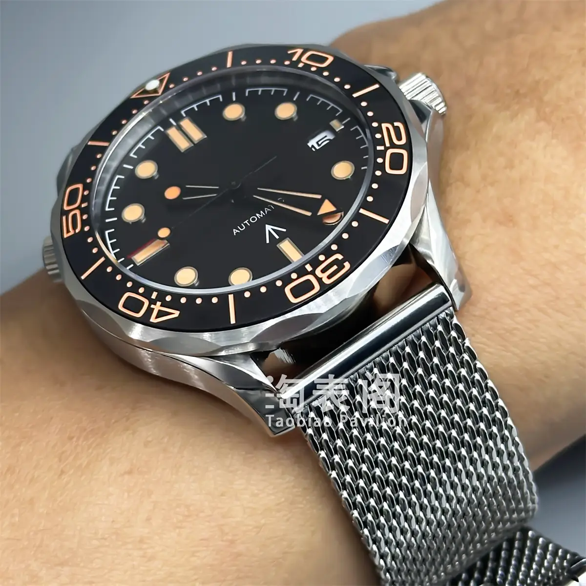 41mm Seamaster Mechanical Men Diving Watch Sapphire Glass Nh35A Miyota Pt5000 Movement