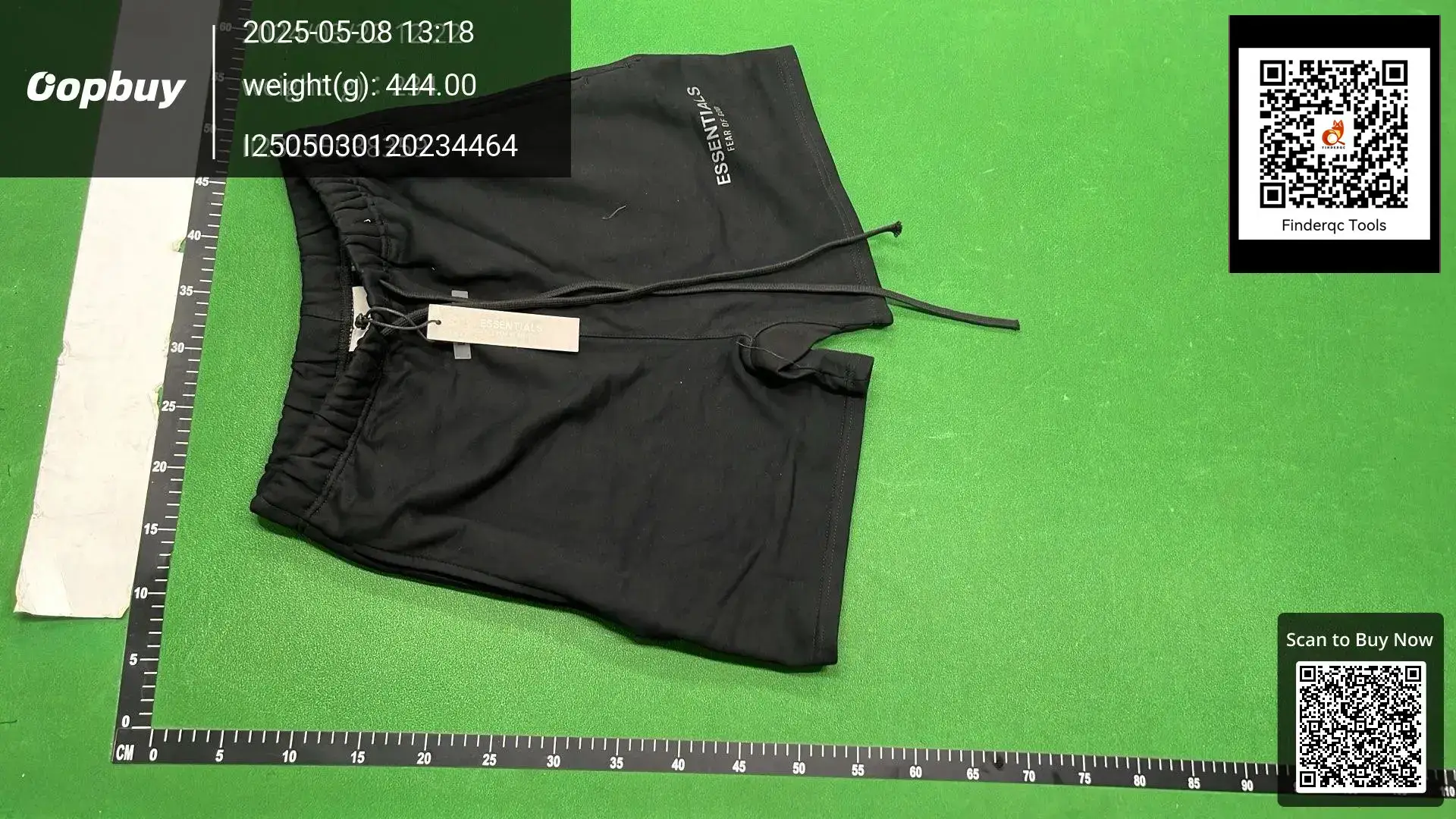 Fear of God Essentials Black Fleece Shorts