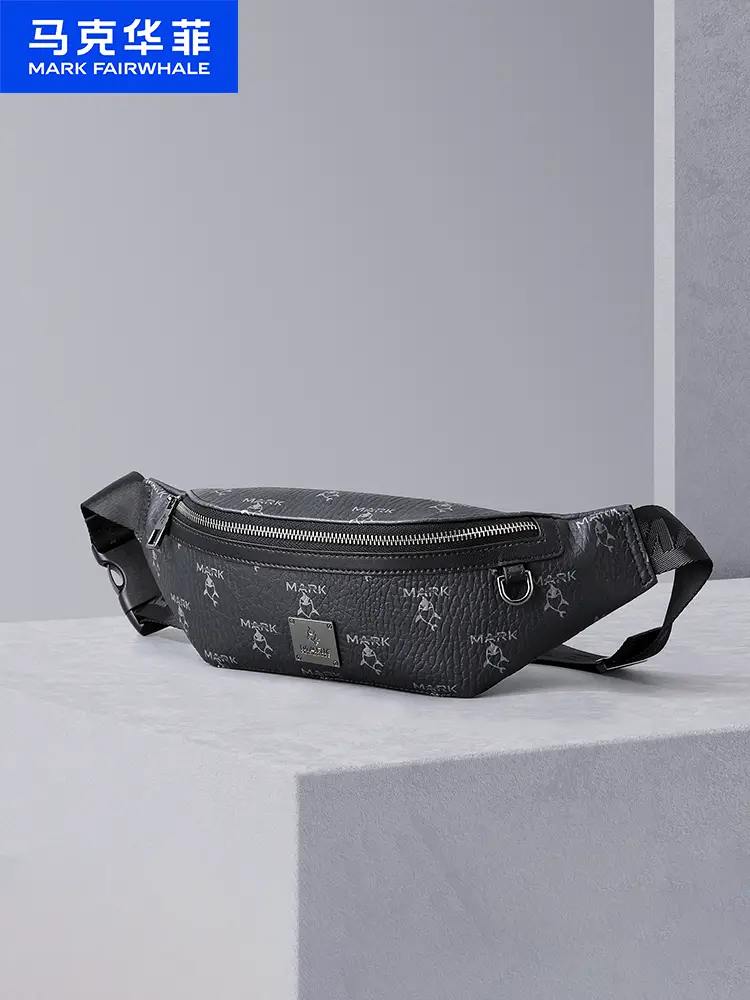 Mark Fairwhale Men Waist Bag 2025 New arrival Trendy Fashion Casual Crossbody Bag Men's Niche style Design Backpack