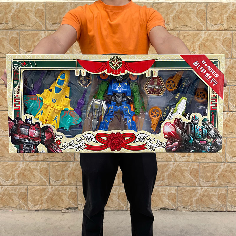 Transforming Robot King Kong Wasp Optimus Digital Children's Car Toy Boy Mechanism Enrollment Gift Box Set