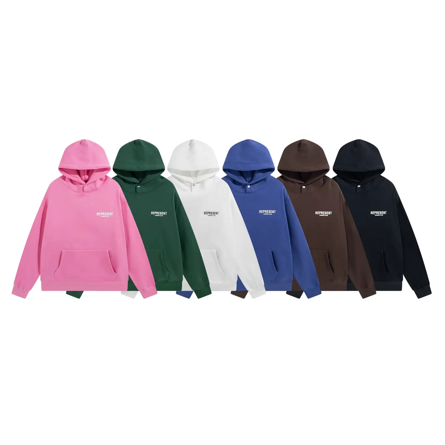 Europe and the United States trend REPRESENT padded hooded sweater new slogan logo printing male and female couple paragraph sweat pants