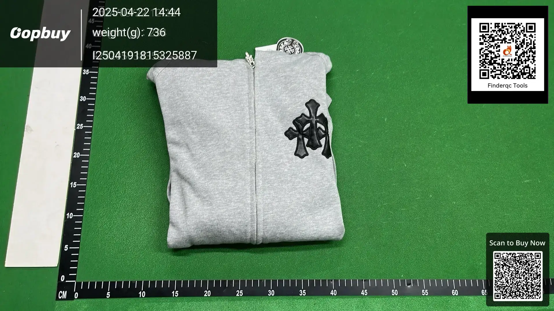 Correct version of the in stock wholesale 24ss classic tide brand CH gram Luo pure cotton terry men's and women's zipper hooded vests