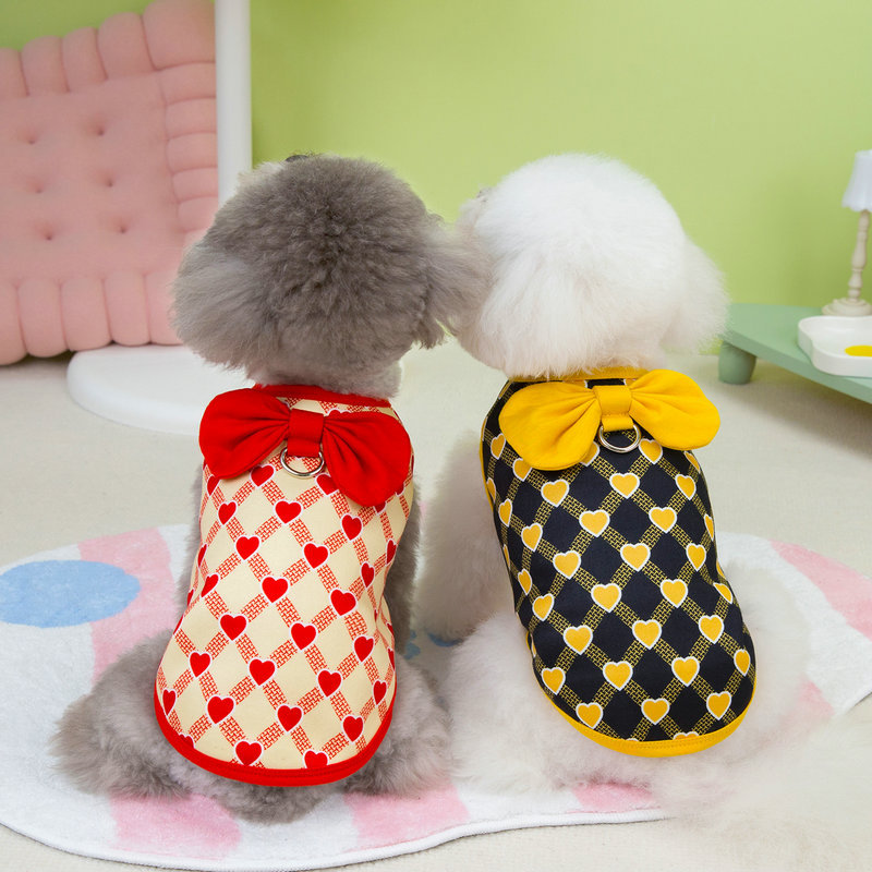 2024 pet autumn new sweater teddy bear small dog clothing spring and autumn dog clothing manufacturers wholesale