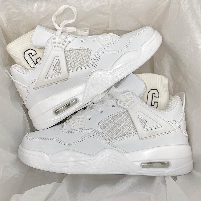 2025 Spring and Autumn New Versatile Couple Air Cushion Shoes Heightening Wear-Resistant Non-Slip Student Shoes Men's and Women's Hong Kong Style Skateboard Shoes QC-foto från 1688 på Qualit.ly