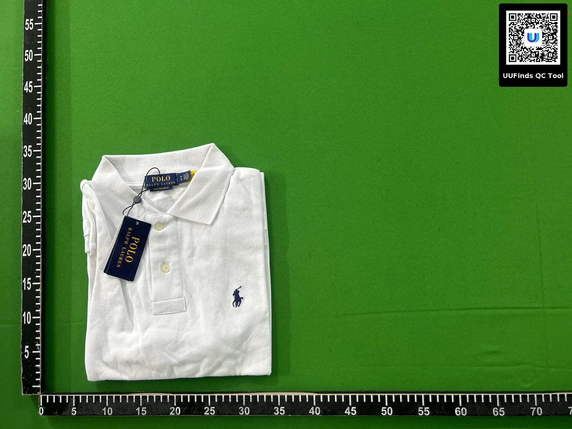 Polo Ralph Lauren Custom Slim Fit White Polo Shirt