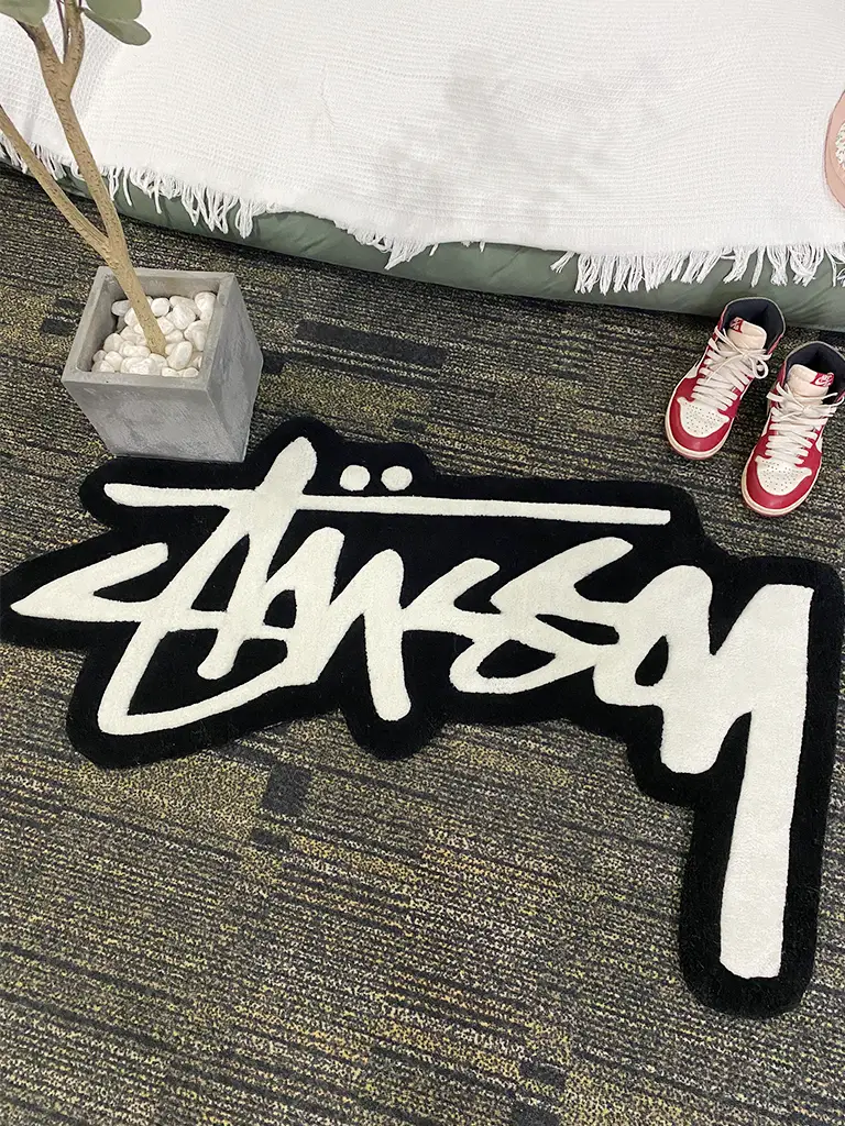 Stussy Stussy carpet handmade Fashion creative For Home living room bedside master bedroom decoration room floor mat