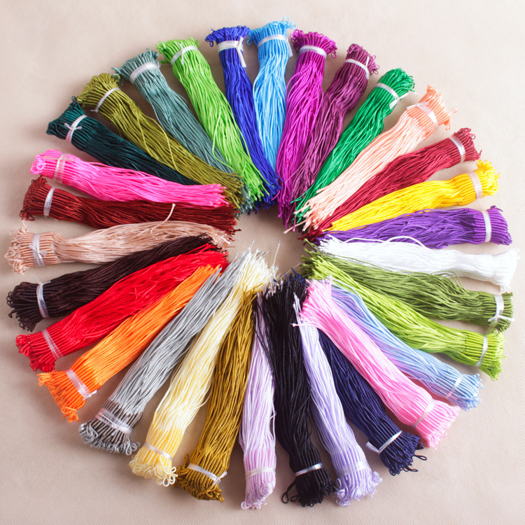 Hand-woven pull ring open coil DIY necklace lanyard accessories pull ring coil solid color fake pull ring wholesale