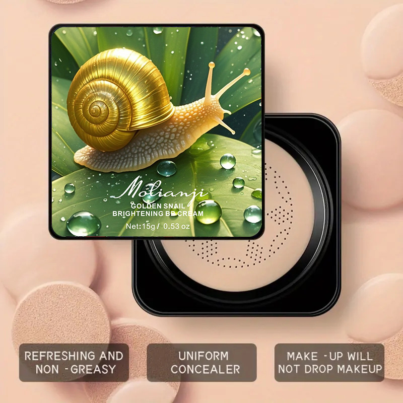 [foreign trade] Snail Mushroom Head Air Cushion Concealer Lasting CC Cream Oil Skin Dry Skin BB Cream Foundation