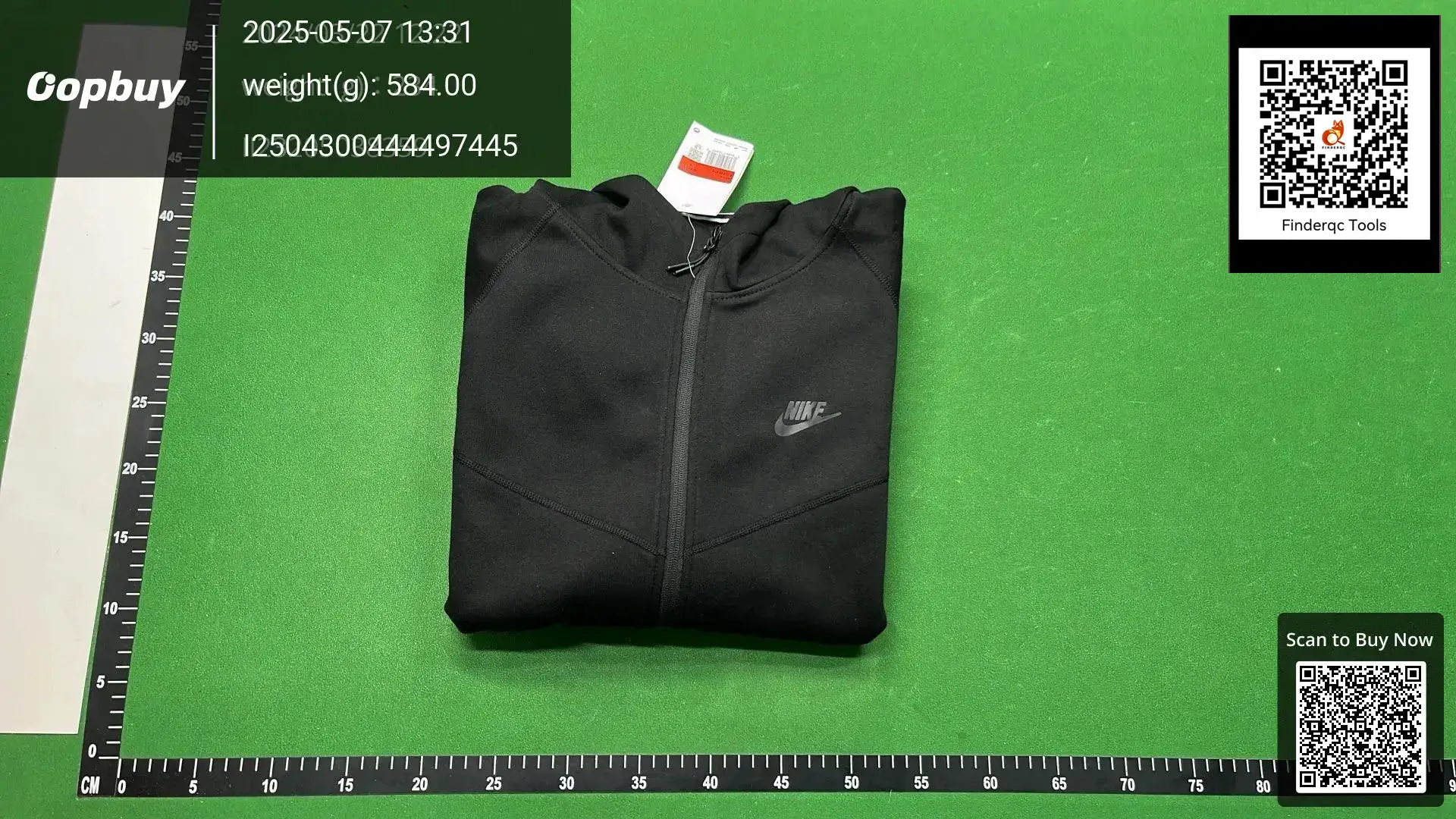 Nike Men's Full Zip Hoodie Black